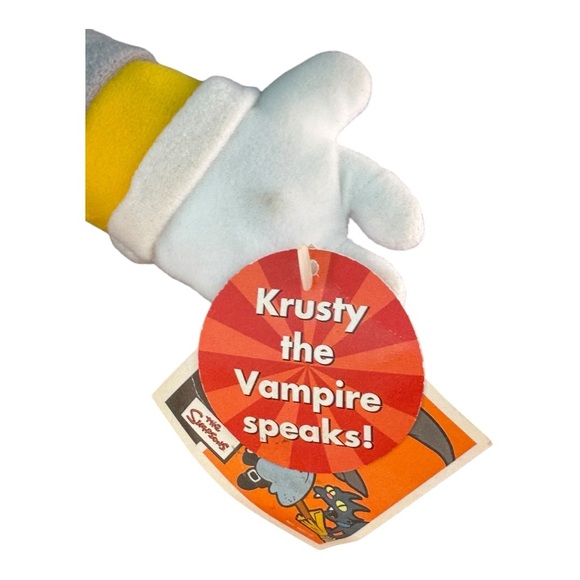Applause Krusty the Vampire Talking Plush 2003 The Simpsons Collectible - Picture 8 of 9